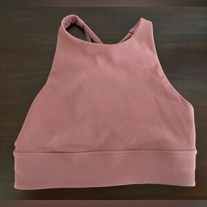 Lululemon Energy High-Neck Longline Ribbed Bra